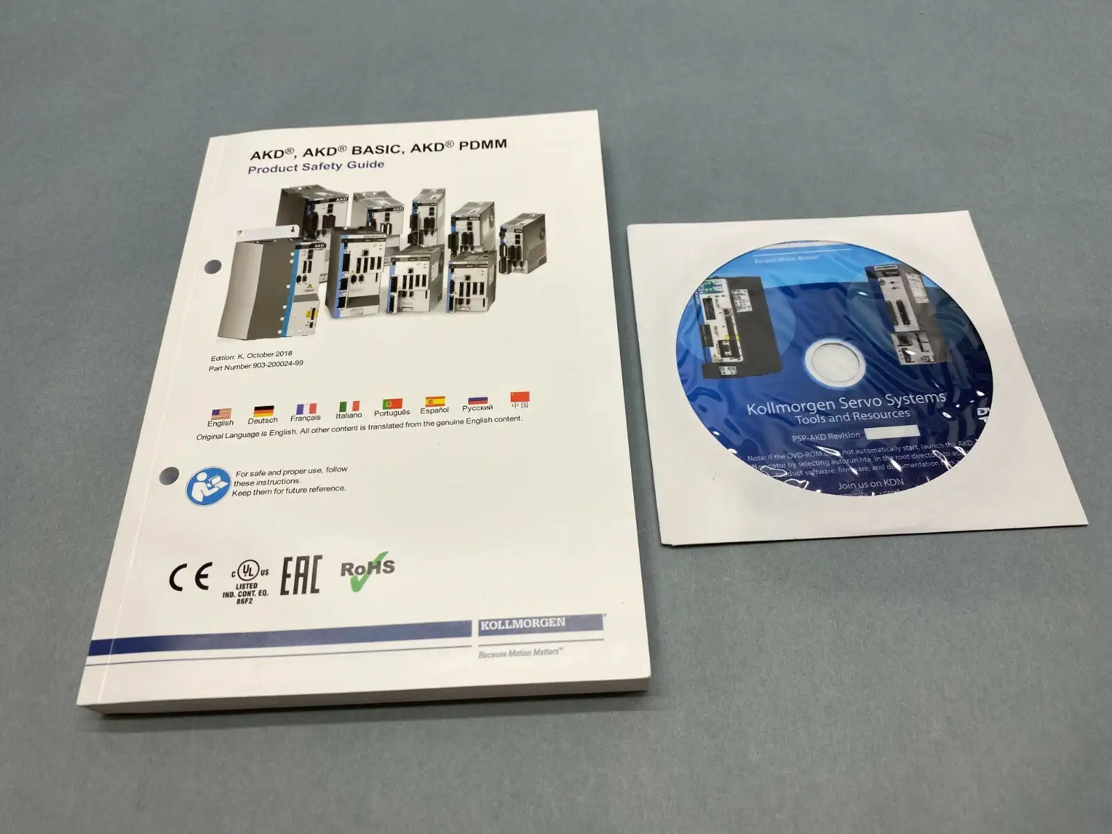 Used Kollmorgen Servo Systems DVD and AKD, AKD Basic, AKD PDMM 201 Manuals Michigan US | Maverick Industrial Sales #1397680