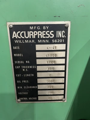 USED ACCURSHEAR 61356