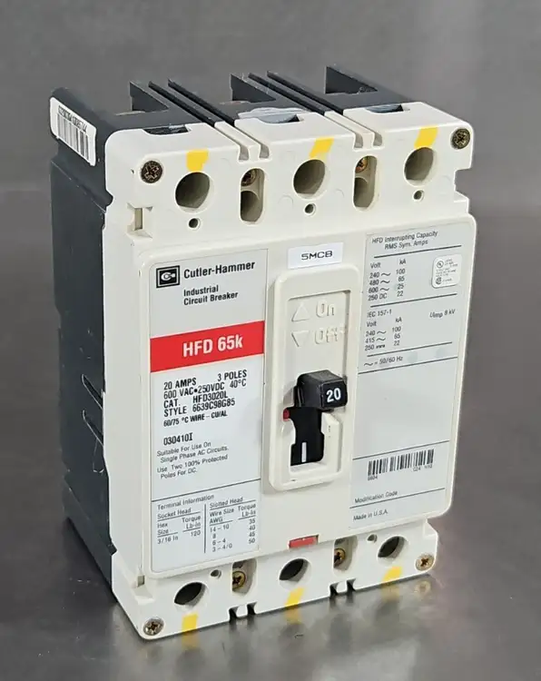 Used Cutler-Hammer HFD3020L Circuit Breakers South Carolina US | Palmetto Automation #1147098
