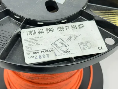 1701A | Belden  .001 (ORG) Datatwist Cat 5E 305 MTR 1000ft Spool 6LB REMAINING - New Other