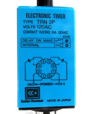 NEW CUTLER HAMMER TRN-2P-120AC TIME DELAY RELAY TRN2P120AC