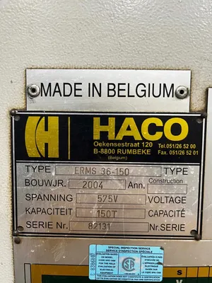 2005 HACO ERMS 36150 Press Brakes | FERRIC Machinery, Inc. (5)