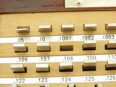 Shars 303-5307C Grade 0 Rectangular Gage 81 Block Set .05"-4"  -Missing 8pcs