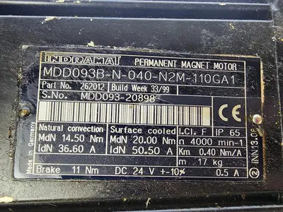 USED INDRAMAT MDD093B-N-040-N2M-110GA1