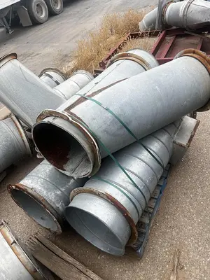 Air conveying scrap system with 100's of feet of piping