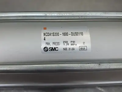 SMC NCDA1S200-1600-DUS0110 250PSI 1.70 MPa Pneumatic Cylinder. 6E-13
