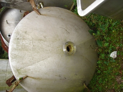 4500L S/S Enclosed Tank Internal Coil