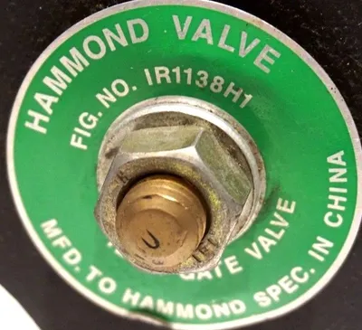 NEW HAMMOND IR1138H1 3" GLOBE VALVE 125S 200WOG