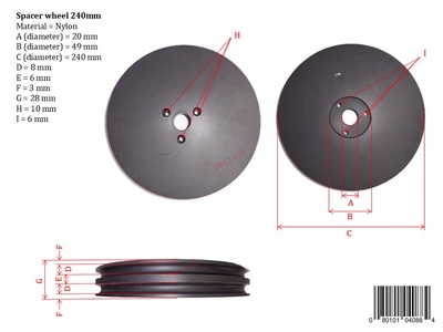 USED PRO-FILL INC SPACER WHEEL B