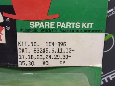 ASCO 164-396 Solenoid Valve Spare Parts Kit New NIB