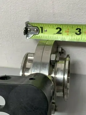 USED GEA TUCHENHAGEN-7 STAINLESS STEEL FC1400826 BUTTERFLY VALVES