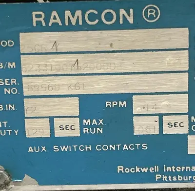Used RAMCON 25CR-4 Rotary Actuators Ohio US | Surplus Asset Holdings #1247172
