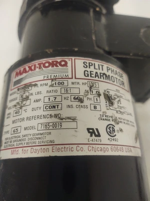 USED MAXI-TORQ 7165-0019