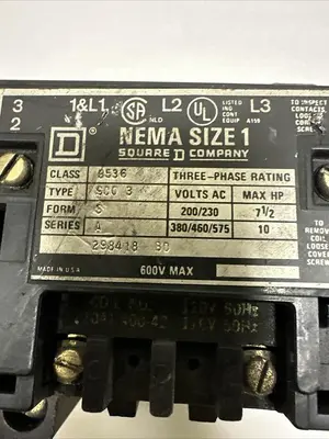 Used SQUARE D 8536SC03 Industrial Controls Ohio US | Surplus Asset Holdings #1243576