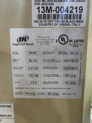 USED INGERSOLL RAND D42IN