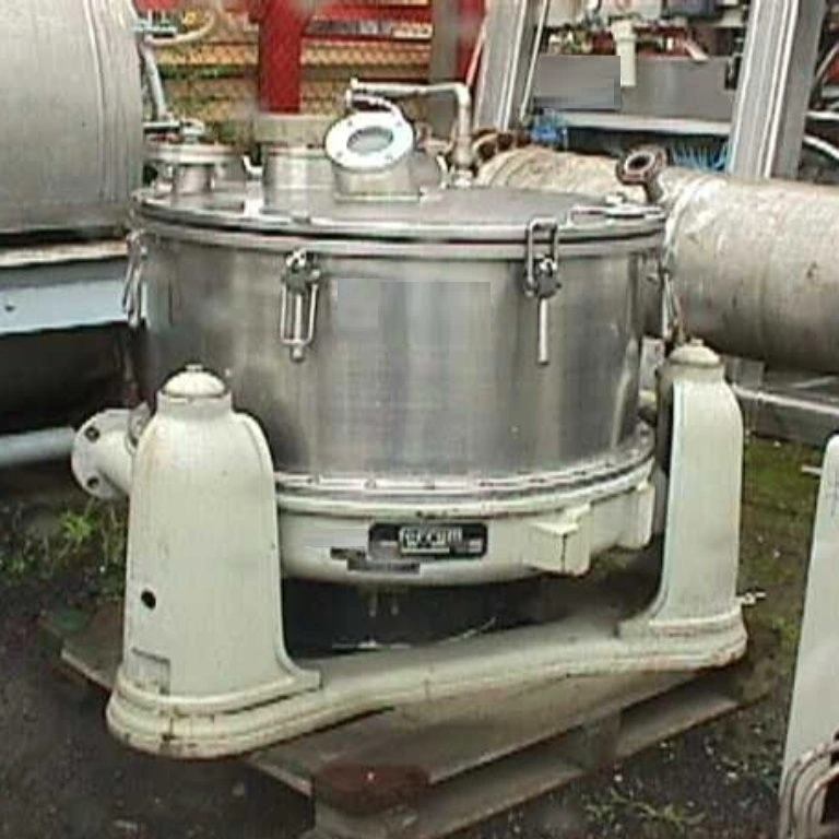 Ferrum POR-800 HP gastight perforate basket centrifuge, 316SS.