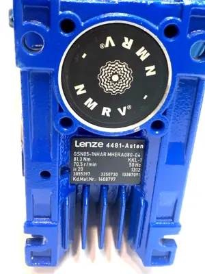 New | in-Stock WEG Motor 0.75kW 230/460V i=20 w/Lenze Worm Gearmotor GSN05-1NHAR Gearmotors Michigan US | Maverick Industrial Sales #1394321