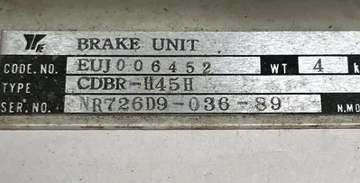 USED YASKAWA CDBR-H45H