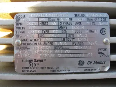 USED GENERAL ELECTRIC 5KS445SS1125D8F2
