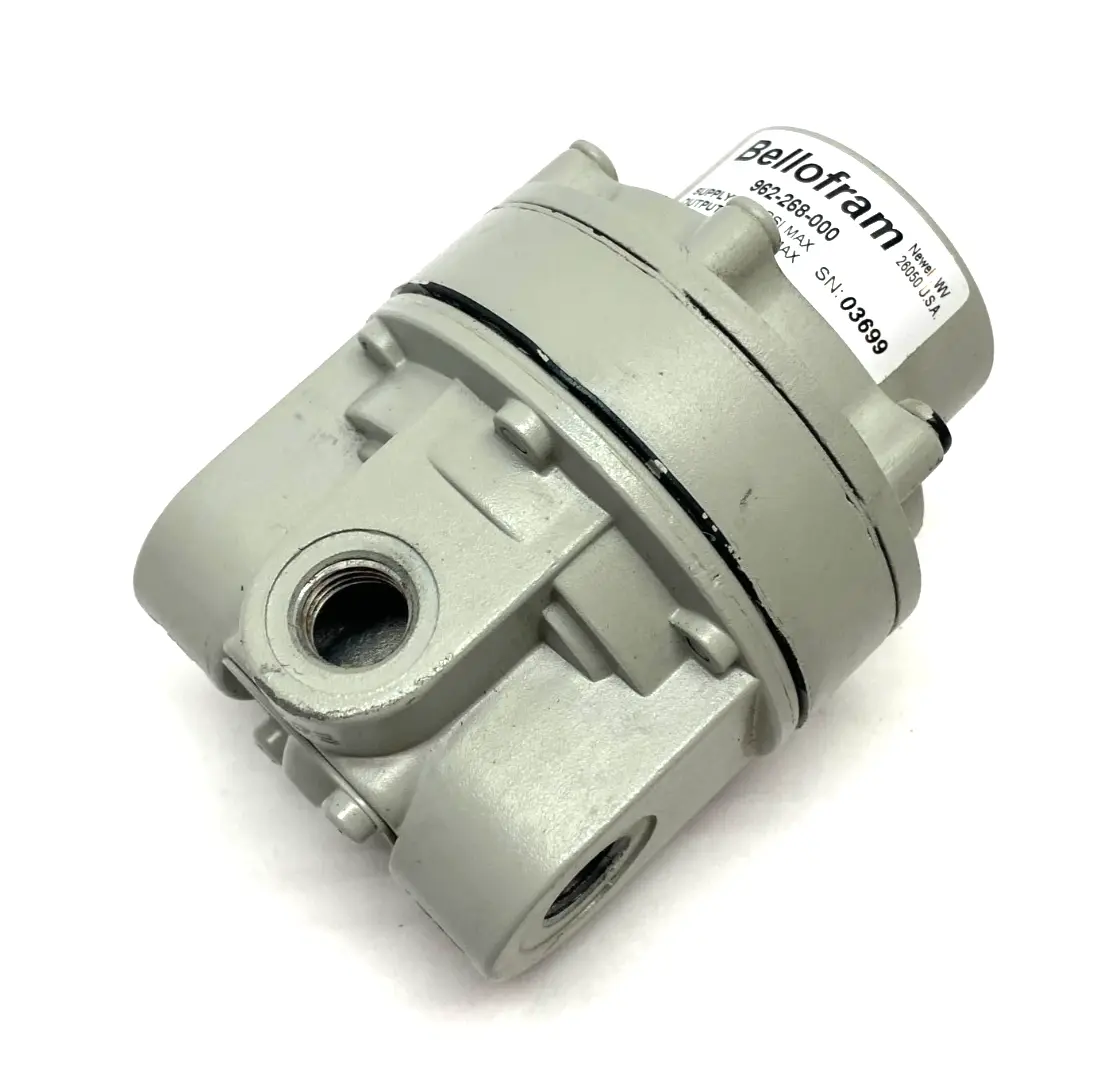 USED BELLOFRAM PRESSURE REGULATOR 250PSI SUPPLY, 150PSI OUTPUT