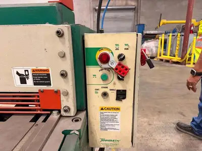 Used 2005 TENNSMITH LM1214 Power Squaring Shears (Gauge) Texas US | Used Fab Machines #1269214