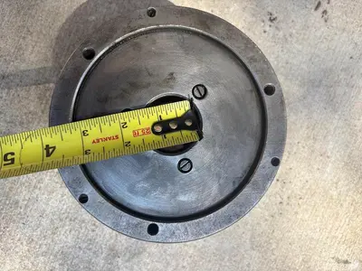 PHASE 2,  6 1/2 " 3-Jaw Chuck 1 1/2" Hole Self Centering Jaws