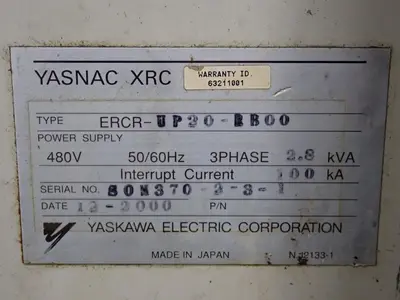USED 2000 YASKAWA ELECTRIC CORPORATION YASNACXRCUP20