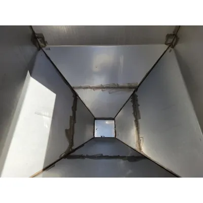 Used 45 cu/ft Stainless Steel Tote Dry Storage Bin Hopper