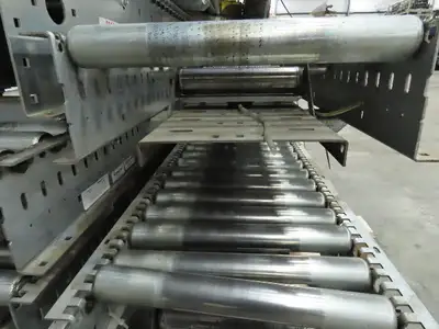 Automotion 15"x 66' Belt Drive Live Roller Bed Conveyor 460V End Drive 95FPM
