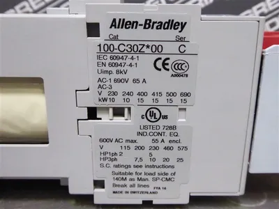 Allen Bradley 100S-C30ZJ14BC Safety Contactor Assembly New NIB