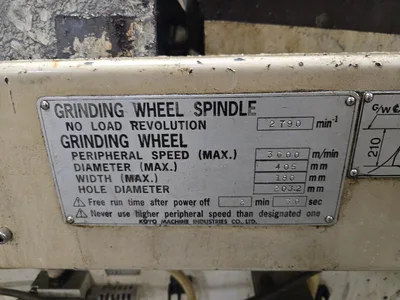 Koyo C4525D Finish Outer Diameter Grinding Machine; 3600m/Minute, Max Diameter 405mm, Max Width