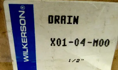 NEW WILKERSON X01-04-M00 DRAIN VALVE 1/2 " X0104M00