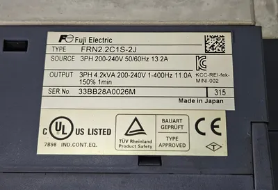 Used FUJI ELECTRIC FRN2.2C1S-2J Electronics & Components Ohio US | Great American Equipment Company #1356814