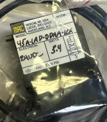 New | in-Stock MAC VALVES 45A-LAD-DDAA-1CA Solenoid Valves Ohio US | Surplus Asset Holdings #1237974