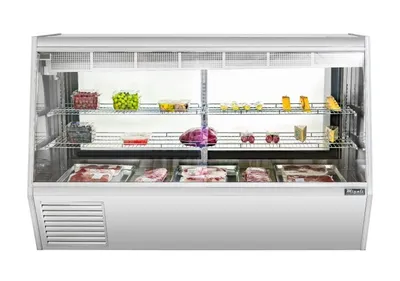 Migali 7 Ft Deli Display Case, Straight Glass