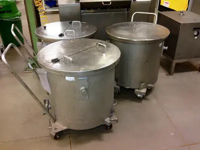 180L Buhler Open Top Trolley Tanks