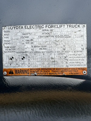 Used 2018 TOYOTA 8FBCU25 Misc Forklifts Wisconsin US | Forklifttrader.com #1285464