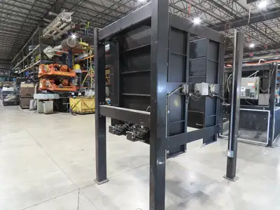 42"W x 48"L Pallet Feeder Dispenser for Robot Palletizer Conveyor 98"H