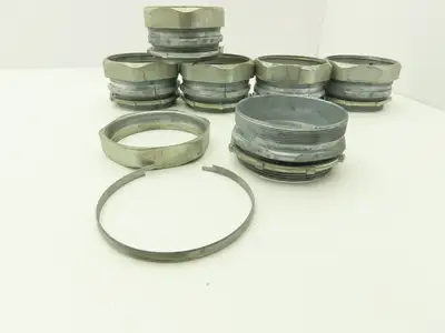 Rigid IMC 4" EMT Straight Compression Connector Fitting  Lot of 6