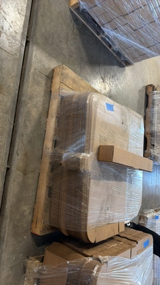 Pallet of boxes designed to hold a Klein Hickey