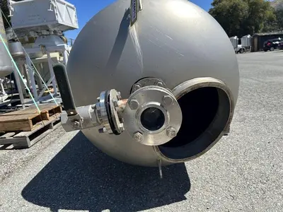 Tank, 425 Gallon, Stainless Steel, 55 PSI, DT/DB, Morfab #S744614