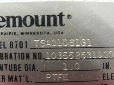 Rosemount 8701TSA010S1G1 1" Magnetic Flow Tube Flanged Sensor
