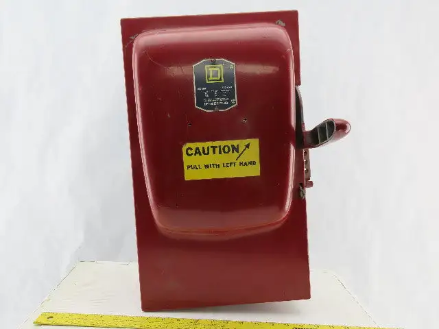 Square D A86343 100A 600V Single Throw Fusible Disconnect Safety Switch