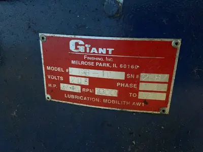 Used GIANT FINISHING, INC GB10 Vibratory Machines Ohio US | HGR 24 #1149278