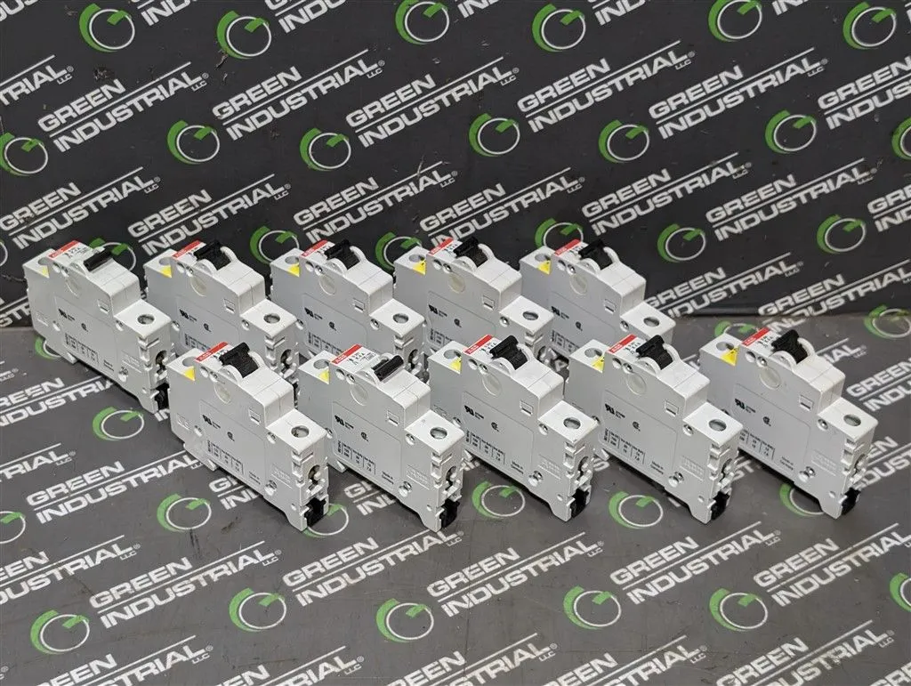 Lot of 10 ABB S201-K4 Single Pole Circuit Breakers 4A 230/400VAC Used