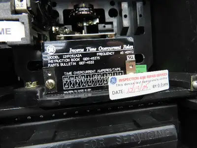 GE 12IFC51A2A Inverse Time Overcurrent Relay 50/60Hz 0.5-4.0 Amp