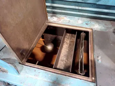 24" x 24" RANSOHOFF 3-STAGE STEEL MESH CONVEYOR PASS THROUGH PARTS WASHER: YOBRO #24301