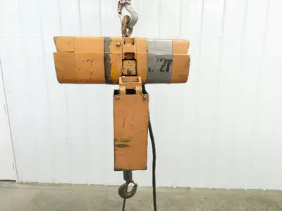 Acco Wright Way Electric Chain Hoist 1000 LB 1/2 Ton 16 FPM 1/2 HP 440V 13' Lift