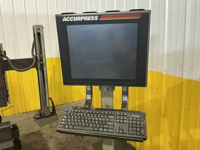 130 TON X 20' ACCURPRESS MODEL #713020 HYDRAULIC PRESS BRAKE, WITH UPGRADED TOUCH SCREEN CONTROLS: YOBRO #25003