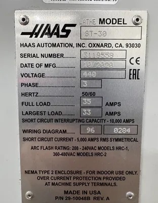 2020 HAAS ST-30 CNC Lathes (Turning Centers) | Machinery Resources International (4)